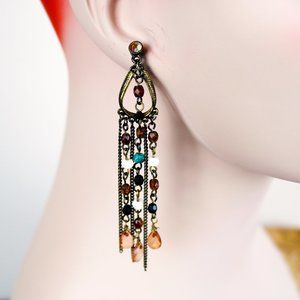Vintage 90s Boho Dangle Earrings